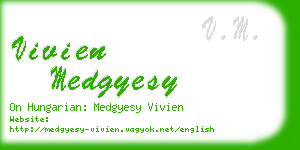 vivien medgyesy business card